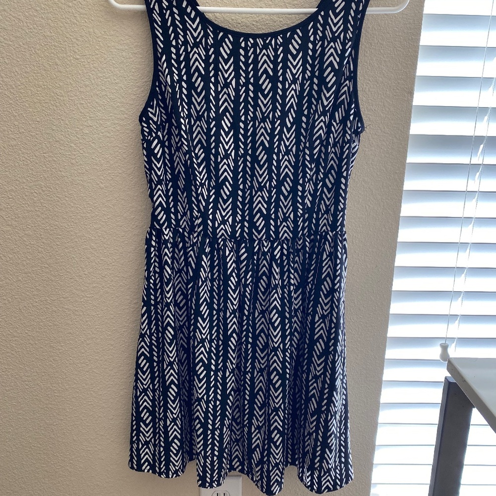 Forever 21 black and white skater dress